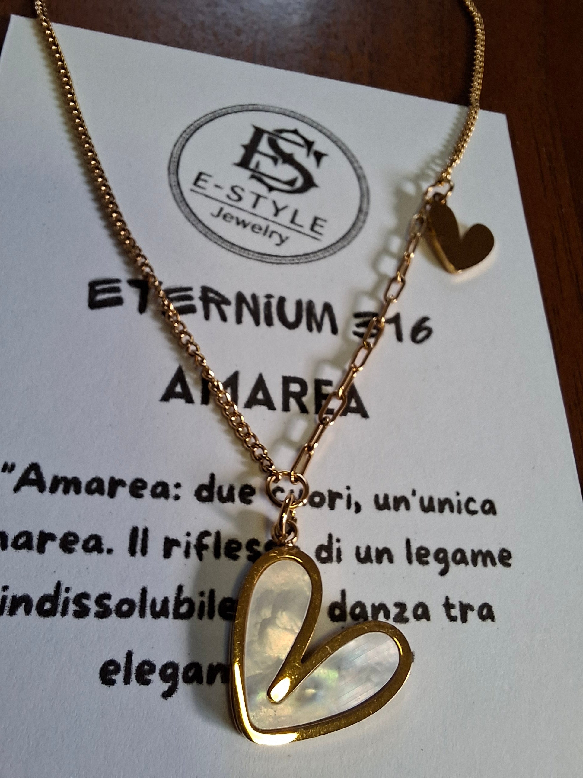 Collana Amarea in acciaio inossidabile 316 L