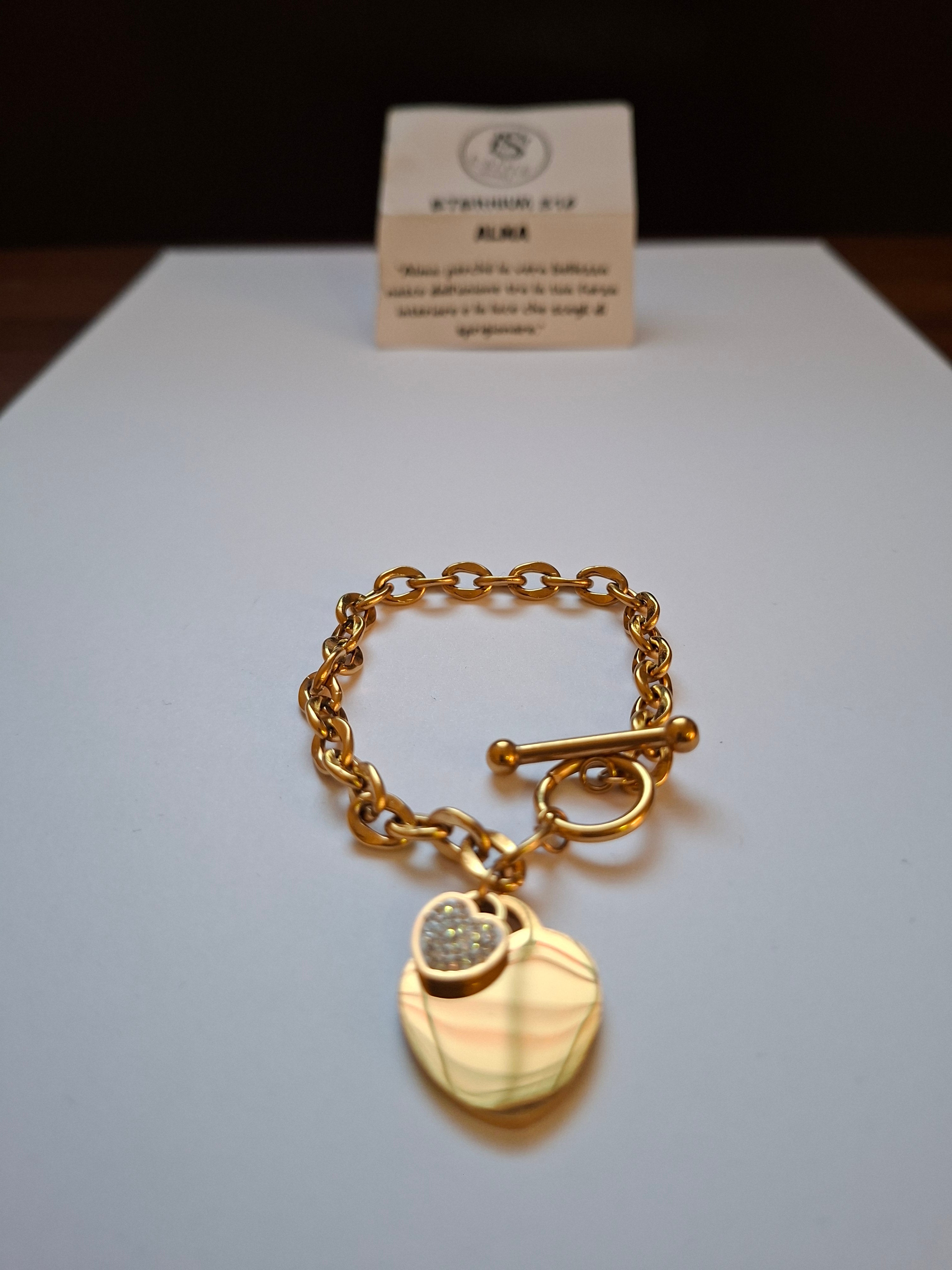 Bracciale Donna Catena ALMA - Acciaio Inossidabile 316L Placcato Oro 18K - Estyle Jewelry