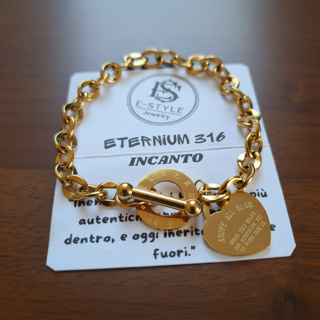 Bracciale "Incanto" in Acciaio inossidabile 316 L