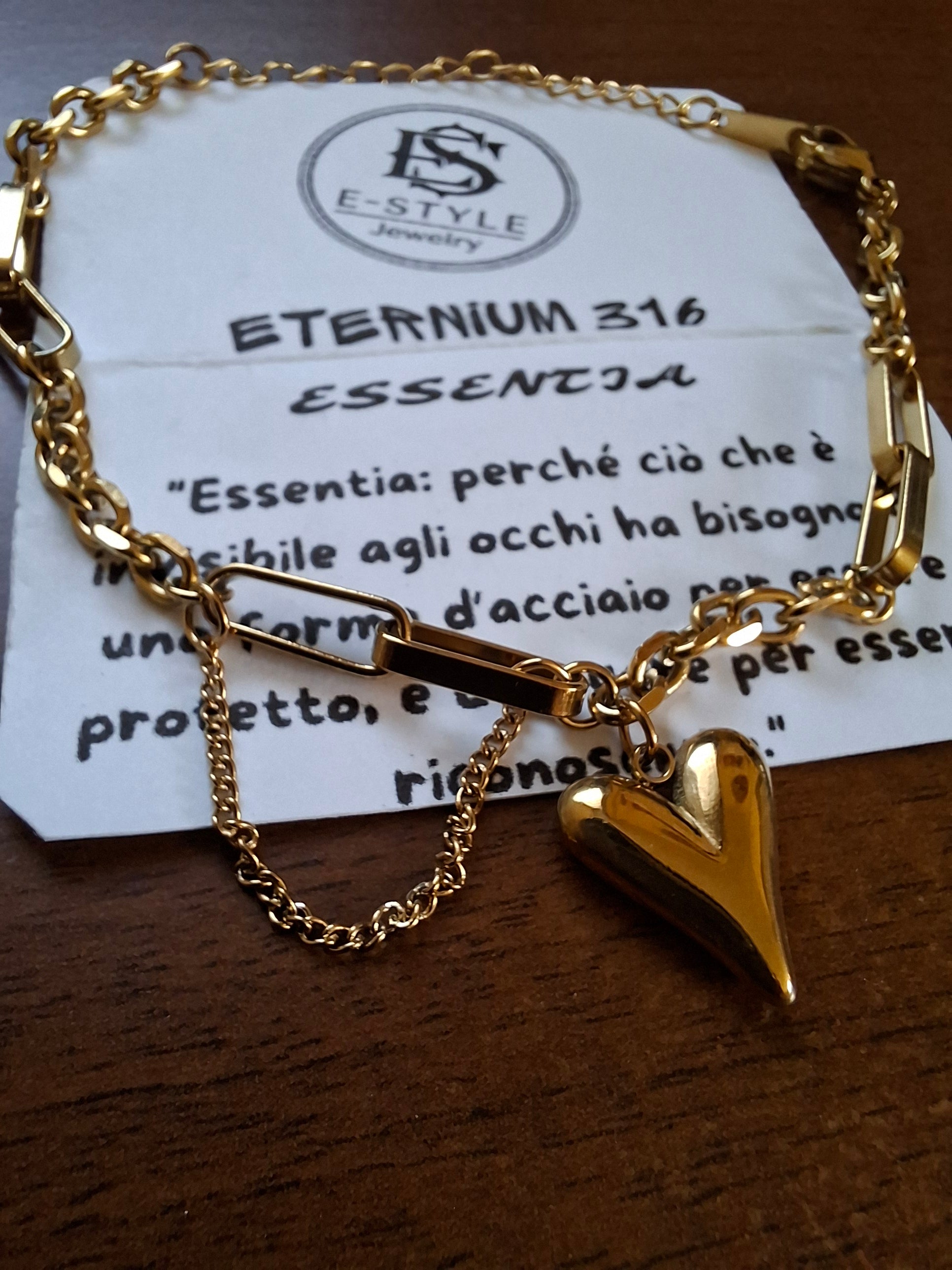 Bracciale "Essentia" in Acciaio inossidabile 316 L